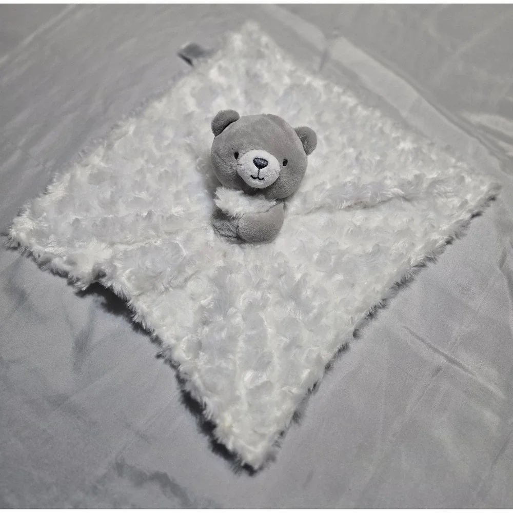 Carters Just One You Grey White Bear Print Lovey 13